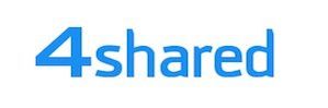 Logo in weiß und blau von 4share