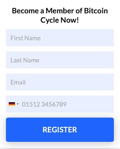 Register Bitcoin Cycle