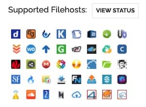 Linksnappy Supported Filehosts