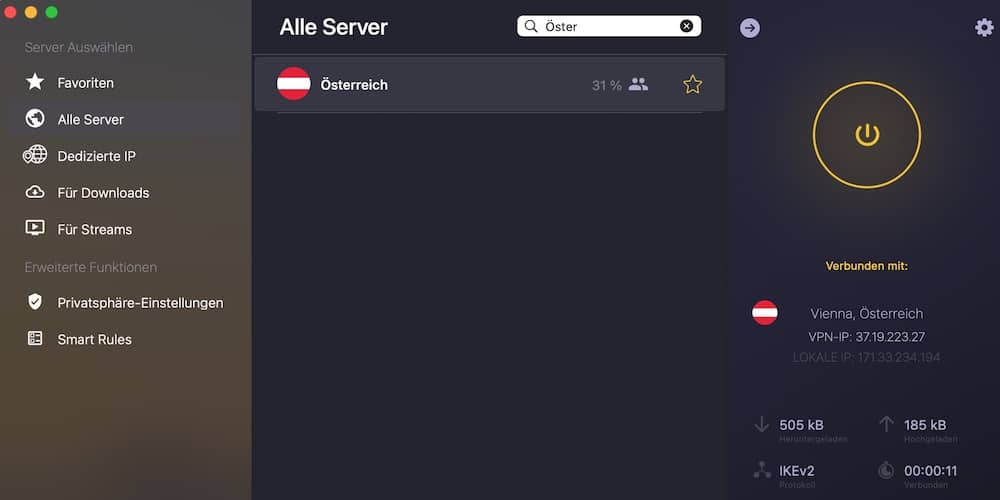 Server mit Standort Österreich